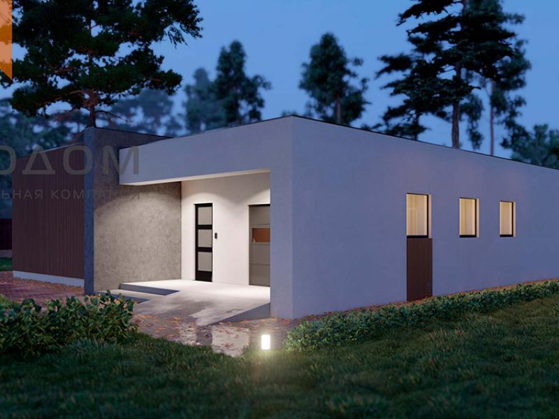 Одноэтажный дом (проект ZX49)